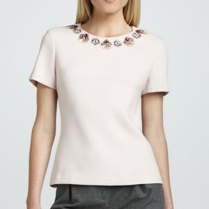Kate Spade Jeweled Pink Top